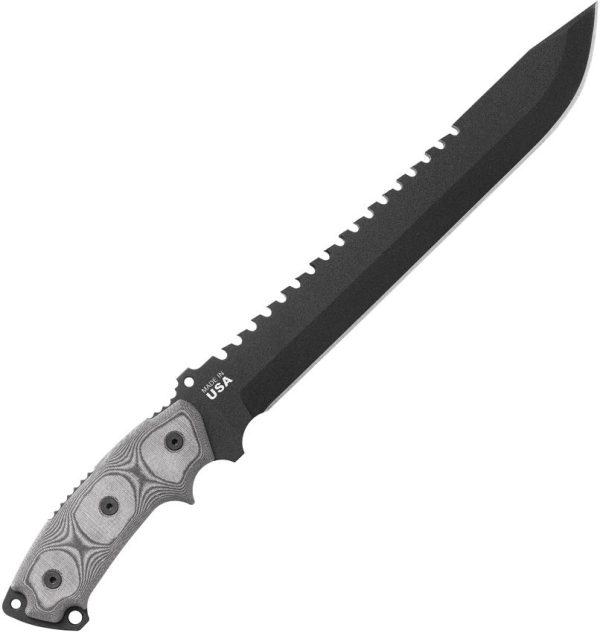 TOPS Steel Eagle Fixed Blade 1095 Carbon Steel Sawback Knife