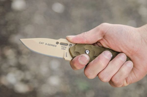 TOPS CAT Covert Anti Terrorism Fixed Blade Knife 1095HC Steel