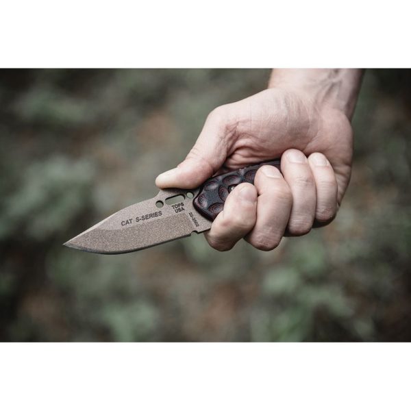 TOPS C.A.T. 200 S-Series Fixed Blade Knife 1095HC Steel USA