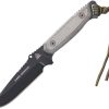 TOPS Dawn Warrior 1095 Carbon Steel Fixed Blade Knife USA