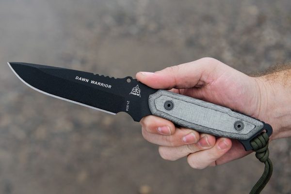 TOPS Dawn Warrior 1095 Carbon Steel Fixed Blade Knife USA