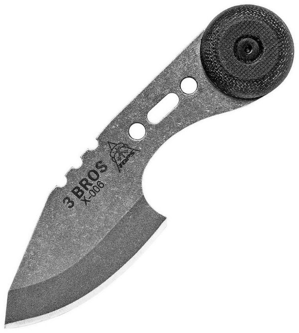 TOPS 3 Bros Neck Knife Hunters 1095HC Fixed Blade USA