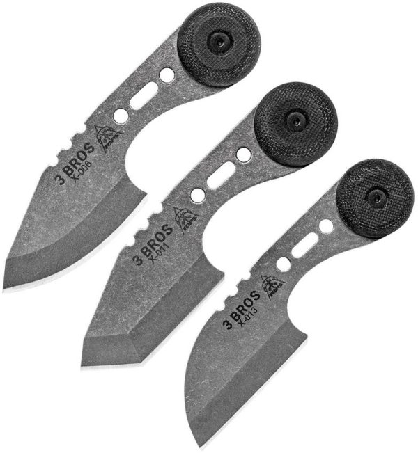 TOPS 3 Bros Combo Set Fixed Blade 1095HC Steel USA Made