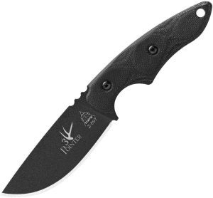 TOPS 3 Pointer Black Canvas Fixed Blade 1095HC Steel Knife