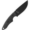 TOPS 3 Pointer Black Canvas Fixed Blade 1095HC Steel Knife