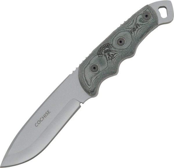 TOPS Cochise Ranger Fixed Blade 1095 Steel Black Micarta USA