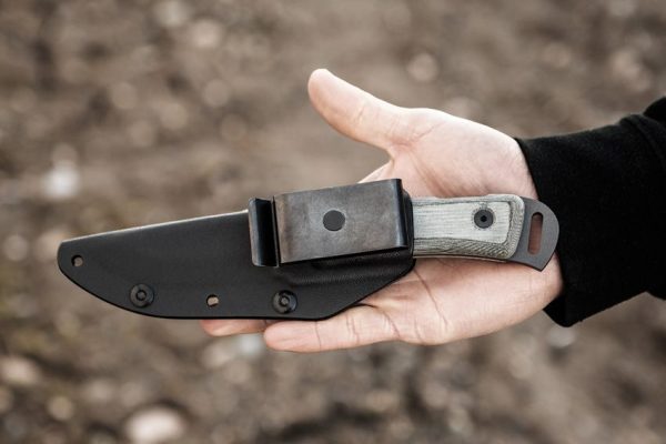 TOPS Overlander Fixed Blade Knife 1095 Carbon Steel Tactical Gray