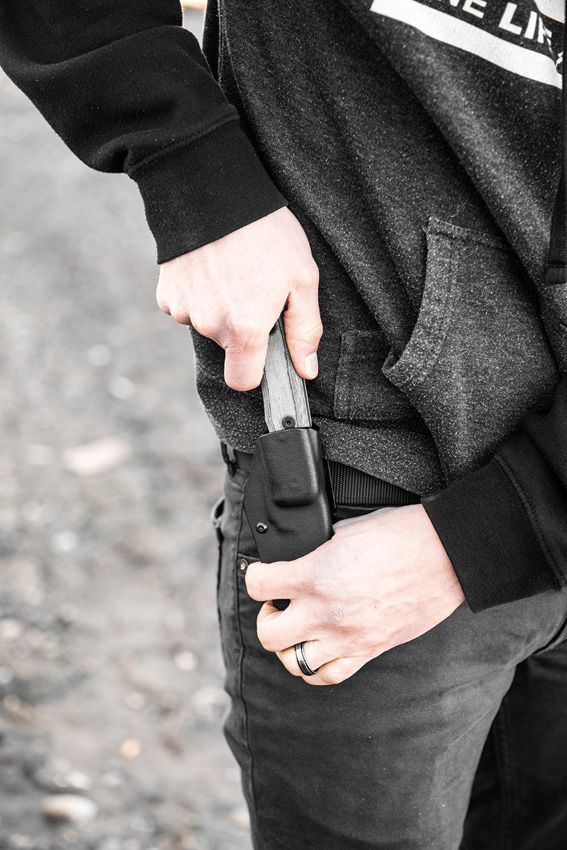 TOPS Overlander Fixed Blade Knife 1095 Carbon Steel Tactical Gray