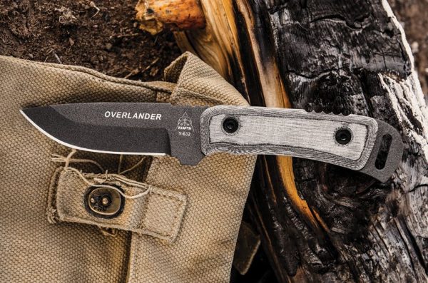 TOPS Overlander Fixed Blade Knife 1095 Carbon Steel Tactical Gray