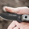 TOPS Overlander Fixed Blade Knife 1095 Carbon Steel Tactical Gray
