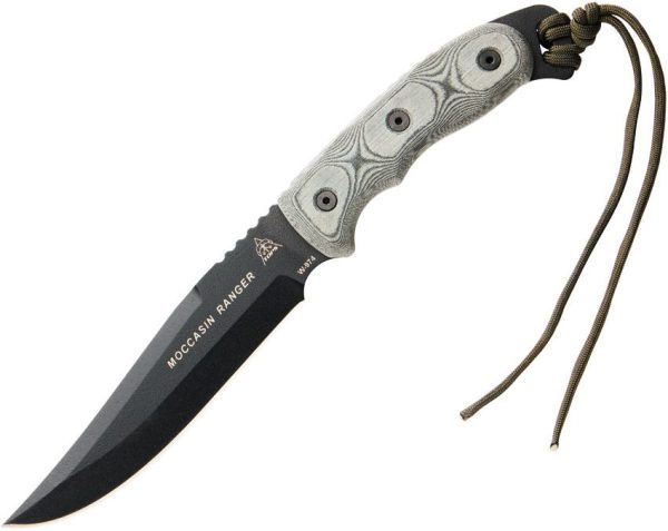 TOPS Moccasin Ranger Fixed Blade 1095 High Carbon Steel USA Made