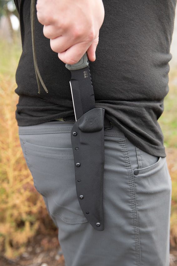 TOPS Moccasin Ranger Fixed Blade 1095 High Carbon Steel USA Made