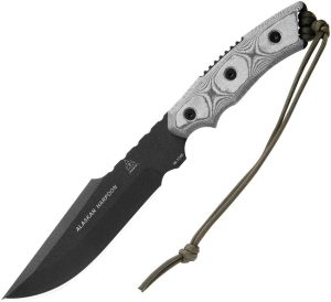 TP906.jpg TOPS Alaskan Harpoon Fixed Blade 1095 Carbon Steel Black