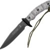 TOPS Apache Falcon Fixed Blade 1095 Steel Black Micarta