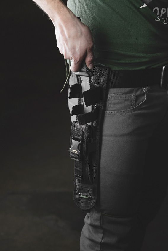 TOPS Apache Falcon Fixed Blade 1095 Steel Black Micarta