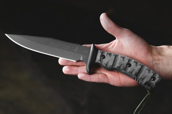 TOPS Apache Falcon Fixed Blade 1095 Steel Black Micarta