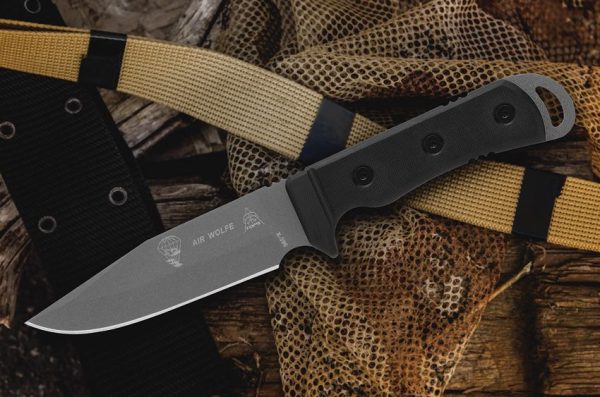 TOPS Air Wolfe 5" Fixed Blade Tactical Knife 1095 High Carbon