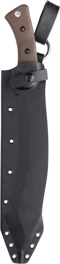 TOPS A-Klub Machete 12.38" 1095HC Fixed Blade Kydex Sheath