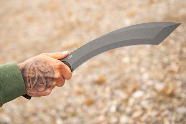 TOPS A-Klub Machete 12.38" 1095HC Fixed Blade Kydex Sheath