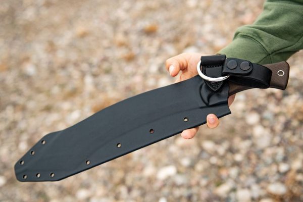 TOPS A-Klub Machete 12.38" 1095HC Fixed Blade Kydex Sheath