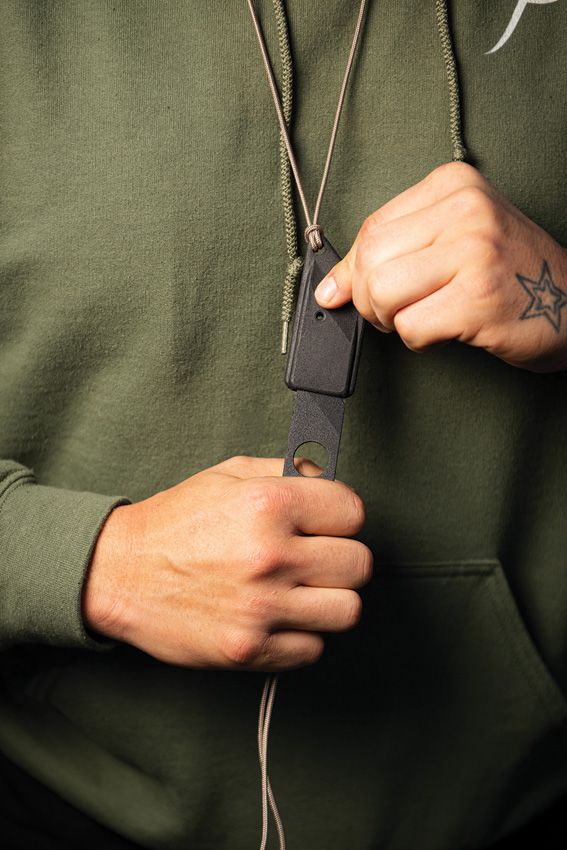 TOPS ALRTXL-03 TP Fixed Blade Knife 1095HC Steel Black Micarta