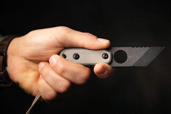 TOPS ALRTXL-03 TP Fixed Blade Knife 1095HC Steel Black Micarta