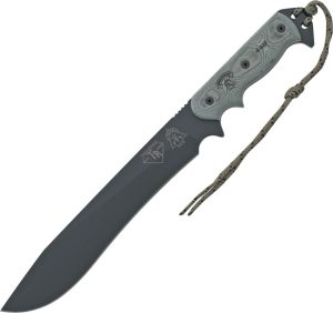 TOPS Armageddon Fixed Blade Knife 1095 Steel Black Micarta