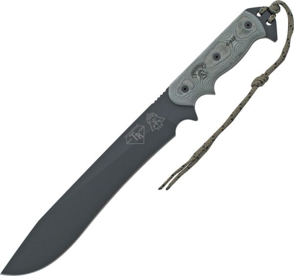 TOPS Armageddon Fixed Blade Knife 1095 Steel Black Micarta