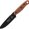 TOPS Baja 4.5 Reserve Fixed Blade Knife 1095HC Steel Tan Micarta