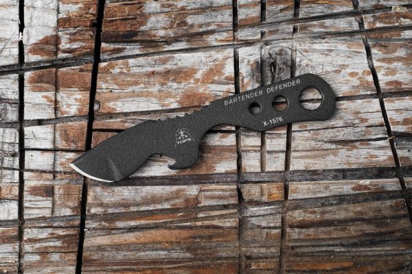 TOPS Bartender Defender Fixed Blade 1095 Steel Tactical Knife USA
