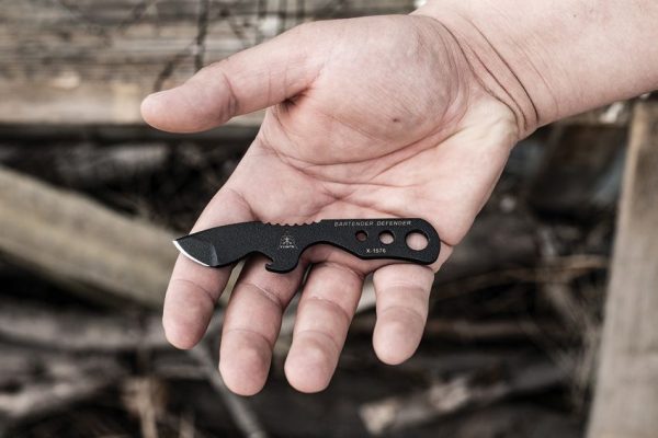 TOPS Bartender Defender Fixed Blade 1095 Steel Tactical Knife USA