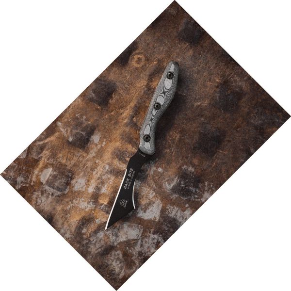 TOPS Back Bite Fixed Blade 1095 Carbon Steel Tactical Knife