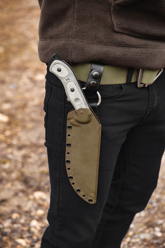 TOPS Bushcrafter Kukuri 7.38" 1095HC Fixed Blade Knife USA