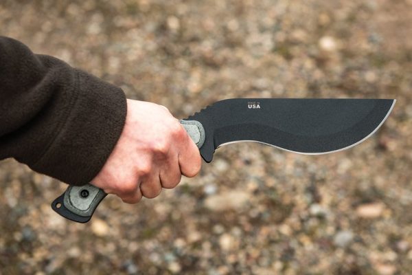 TOPS Bushcrafter Kukuri 7.38" 1095HC Fixed Blade Knife USA