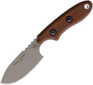 TPBLTT01.jpg TOPS Bull Trout Fixed Blade 154CM Stainless Micarta Knife