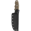 TOPS Backpackers Bowie Fixed Blade Knife 1095HC Steel Green Micarta