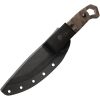 TOPS Brakimo Fixed Blade 5.25" 1095HC Tungsten Cerakote Green Micarta