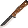 TOPS Fieldcraft BOB Hunter Fixed Blade Knife 1095HC Steel Tan Micarta