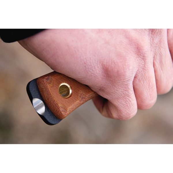 TOPS Fieldcraft BOB Hunter Fixed Blade Knife 1095HC Steel Tan Micarta