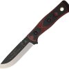 TOPS BOB Hunter Fixed Blade 1095HC Steel Red Black G10