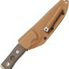 TOPS Fieldcraft BOB Hunter 1095HC Fixed Blade Knife Tan