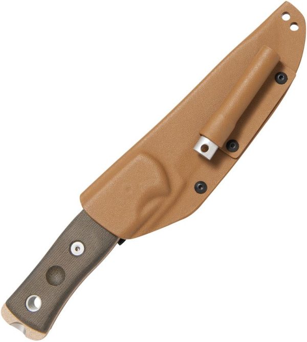 TOPS Fieldcraft BOB Hunter 1095HC Fixed Blade Knife Tan