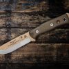 TOPS Fieldcraft BOB Hunter 1095HC Fixed Blade Knife Tan