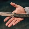 TOPS Fieldcraft BOB Hunter 1095HC Fixed Blade Knife Tan