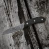 TOPS Bird and Trout Fixed Blade Knife 440C Stainless Black Micarta