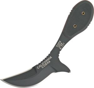 TOPS California Cobra Fixed Blade Knife 1095 Steel G-10 Black