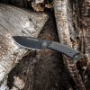 TOPS Crow Hawke 1095 Steel Fixed Blade Knife 5" Black