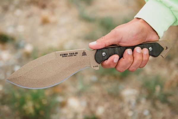 TOPS CUMA TAK-RI Coyote Fixed Blade Kukri Knife 1095HC Steel