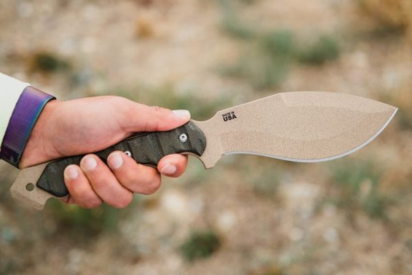 TOPS CUMA TAK-RI Coyote Fixed Blade Kukri Knife 1095HC Steel