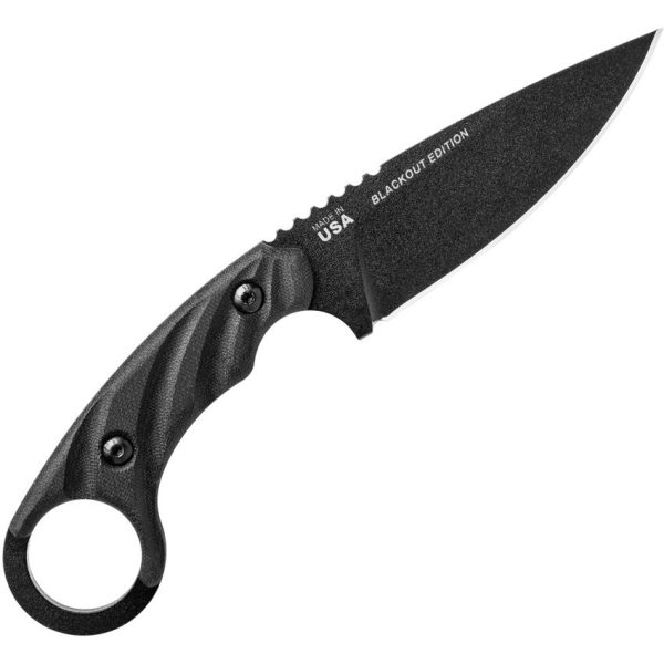 TOPS CUT Combat Utility Tool Fixed Blade 1095HC Steel Black